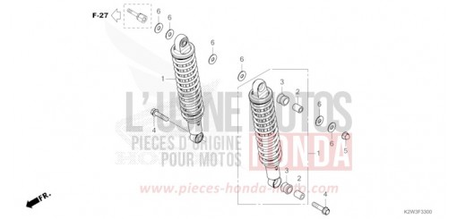 COUSSIN ARRIERE ST125AP de 2023